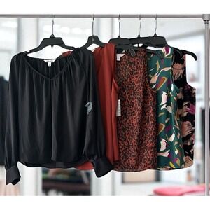 Lot Of 5‎ NINE WEST Blouse Top Size XS Black DRESS Suit Shirt New &NWOT X Small